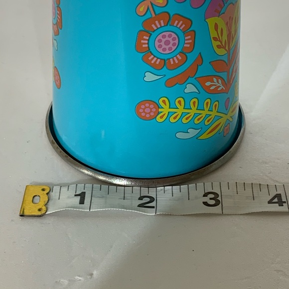 6 Pc. Stainless Blue Steel Floral Print Tumblers - Picture 6 of 7